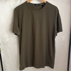 Theory army green tee